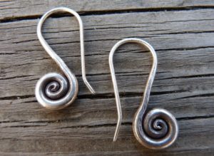 Nomadic Ant One Inch Spiral Earrings