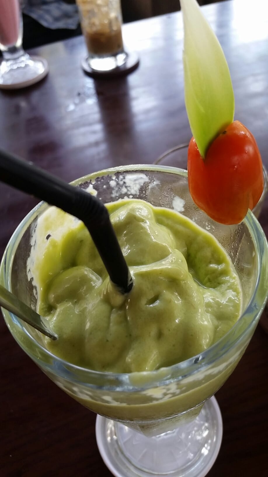 In Vietnam the avocado is served as a sweet smoothie called Sinh to Bo.