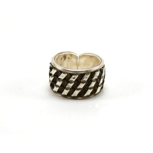 Hill Tribe Pure Silver Industrial Ring