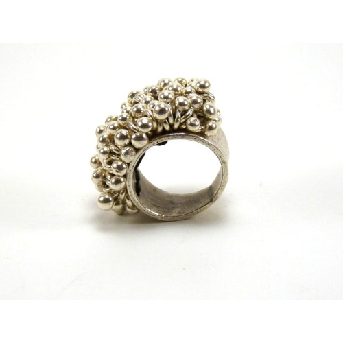 Hill Tribe Pure Silver Etched Layer Ring