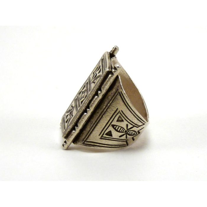 Hill Tribe Pure Silver Etched Tuareg Ring