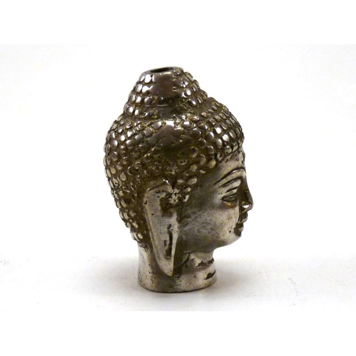 Small Silver Buddha Head